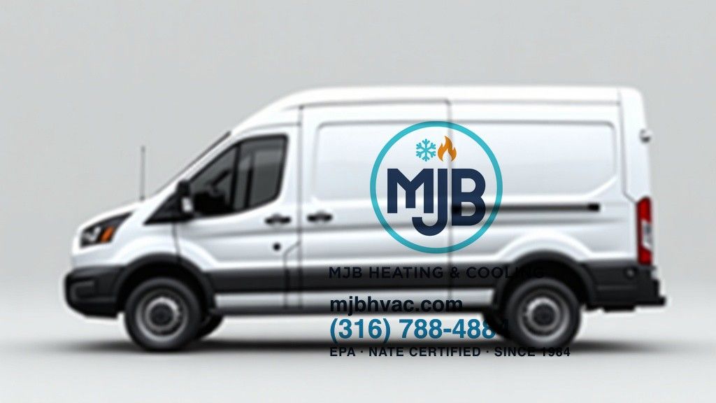 MJB Heating & Cooling service van